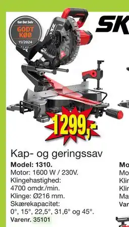 Harald Nyborg Kap- og geringssav, DKK 1299 tilbud
