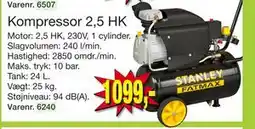 Harald Nyborg Kompressor 2,5 HK, DKK 1099 tilbud
