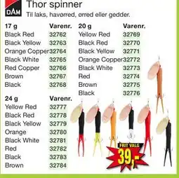 Harald Nyborg Thor spinner, DKK 39 tilbud