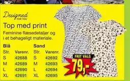 Harald Nyborg Top med print, DKK 79 tilbud