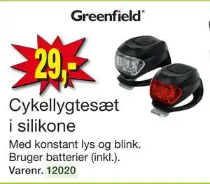 Harald Nyborg Cykellygtesæt i silikone, DKK 29 tilbud