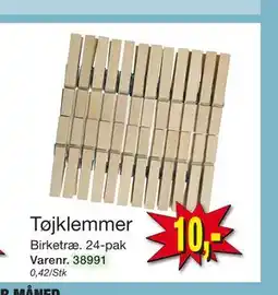 Harald Nyborg Tøjklemmer, DKK 10 tilbud