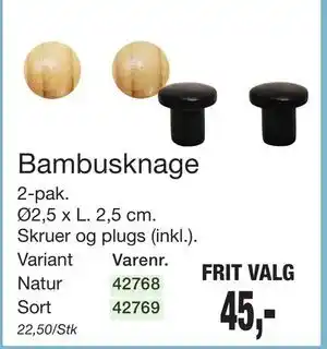 Harald Nyborg Bambusknage, DKK 45 tilbud