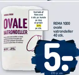 REMA 1000 REMA 1000 ovale vatrondeller 40 stk. tilbud