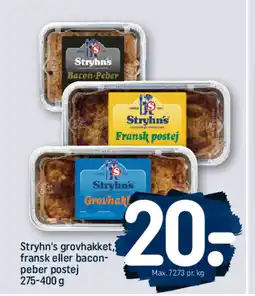 REMA 1000 Stryhn's grovhakket, fransk eller bacon- peber postej tilbud
