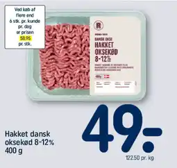 REMA 1000 Hakket dansk oksekød 8-12% tilbud