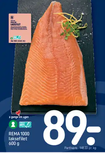 REMA 1000 REMA 1000 laksefilet tilbud
