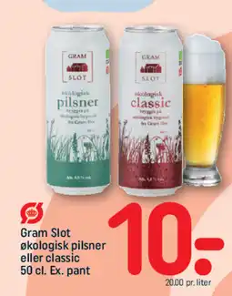 REMA 1000 Gram Slot økologisk pilsner eller classic tilbud