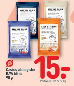 REMA 1000 Castus økologiske RAW bites tilbud