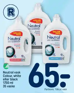 REMA 1000 Neutral vask Colour, white eller black tilbud
