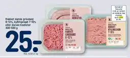 REMA 1000 Hakket dansk grisekød 8-12%, kyllingekød 7-10% eller dansk medister tilbud