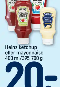 REMA 1000 Heinz ketchup eller mayonnaise tilbud