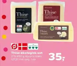 Kvickly Thise økologisk ost tilbud