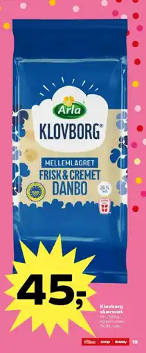 Kvickly Klovborg skæreost Min. tilbud