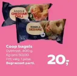 Kvickly Coop bagels tilbud