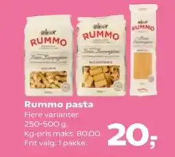 Kvickly Rummo pasta tilbud