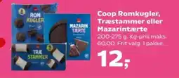 Kvickly Coop Romkugler, Træstammer eller Mazarintærte tilbud
