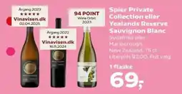 Kvickly Spier Private Collection eller Yealands Reserve Sauvignon Blanc tilbud