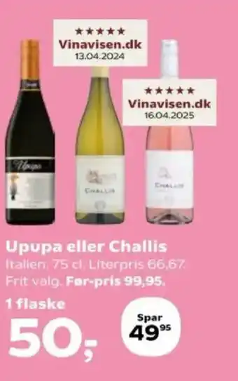 Kvickly Upupa eller Challis tilbud