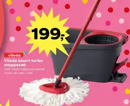 Kvickly Vileda smart turbo moppesæt tilbud