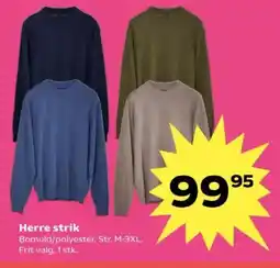 Kvickly Herre strik tilbud
