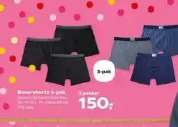 Kvickly Boxershorts 3-pak tilbud