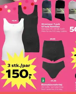 Kvickly Bomuldsundertøj tilbud