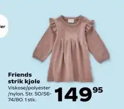 Kvickly Friends strik kjole tilbud