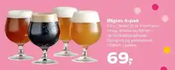 Kvickly Ølglas 4-pak tilbud