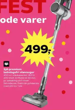 Kvickly Sjö premium ledningsfri støvsuger tilbud