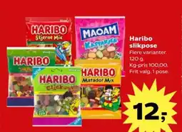 Kvickly Haribo slikpose Flere varianter. tilbud