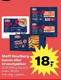 Kvickly Steff Houlberg bacon eller brunchpølser tilbud