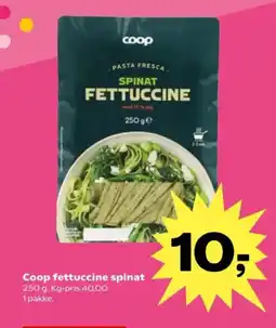 SuperBrugsen Coop fettuccine spinat tilbud