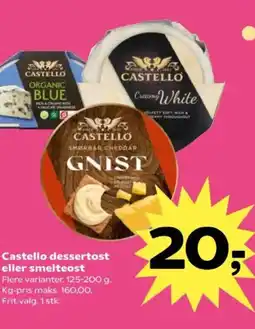 SuperBrugsen Castello dessertost eller smelteost tilbud