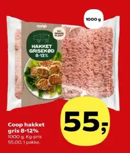 SuperBrugsen Coop hakket gris 8-12% tilbud