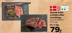 SuperBrugsen Dansk Kalv culotte eller tyndsteg tilbud