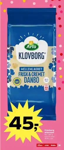SuperBrugsen Klovborg skæreost tilbud