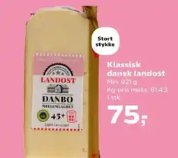 SuperBrugsen Klassisk dansk landost tilbud
