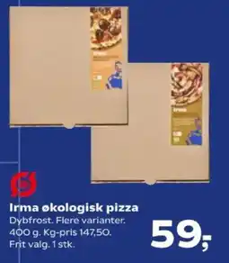 SuperBrugsen Irma økologisk pizza tilbud