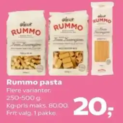 SuperBrugsen Rummo pasta tilbud