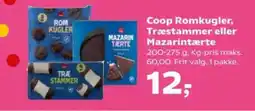 SuperBrugsen Coop Romkugler, Træstammer eller Mazarintærte tilbud