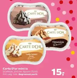 SuperBrugsen Carte D'or mini is tilbud