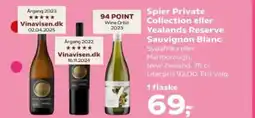 SuperBrugsen Spier Private Collection eller Yealands Reserve Sauvignon Blanc Sydafrika eller Marlborough, tilbud