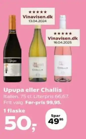 SuperBrugsen Upupa eller challis tilbud