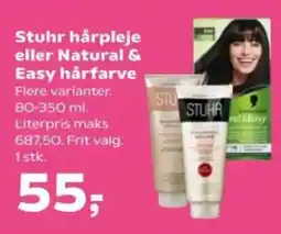 SuperBrugsen Stuhr hårpleje eller Natural & Easy hårfarve tilbud
