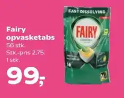 SuperBrugsen Fairy opvasketabs tilbud