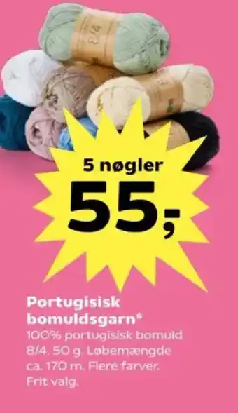 SuperBrugsen Portugisisk bomuldsgarn* tilbud