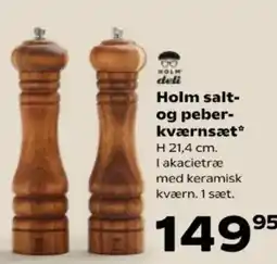 SuperBrugsen Holm salt- og peber- kværnsæt* tilbud