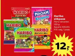 SuperBrugsen Haribo slikpose tilbud
