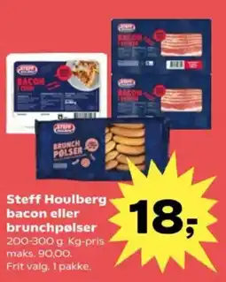 SuperBrugsen Steff Houlberg bacon eller brunchpølser tilbud